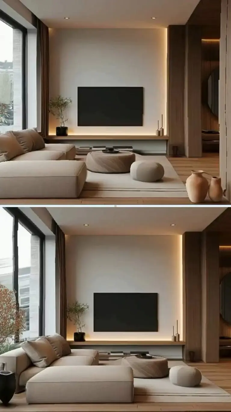 Scandinavian library interior